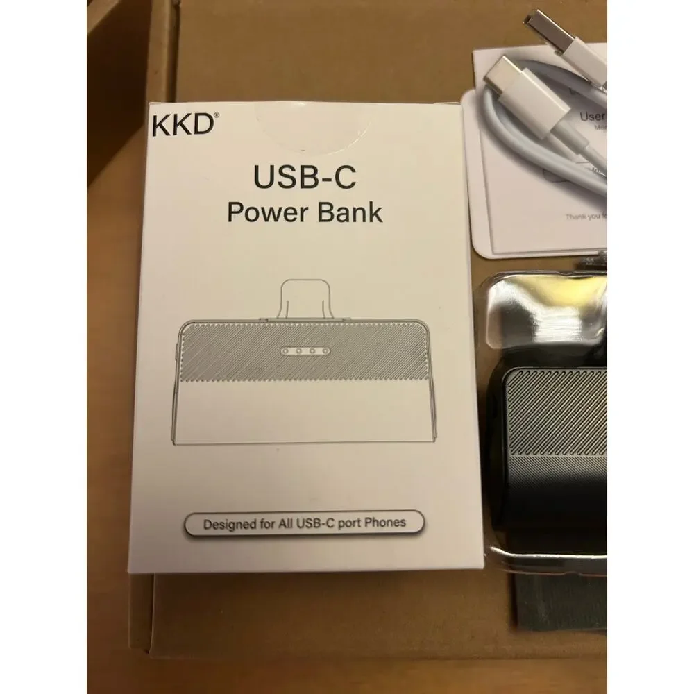 USB-C Mini Portable Lightweight High Speed Charging Power Bank Capacity 5000mAh